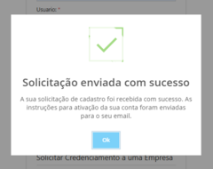 aviso de confirmação de email